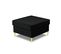 Pouf "moghan", 1 Place, Noir, Velours