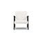 Fauteuil "browne", 1 Place, Blanc, Tissu Chenille