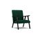 Fauteuil "browne", 1 Place, Vert, Tissu Chenille