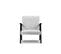 Fauteuil "browne", 1 Place, Gris Clair, Tissu Chenille