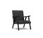 Fauteuil "browne", 1 Place, Anthracite, Tissu Chenille