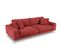 Canapé "jog", 4 Places, Rouge, Tissu Chenille