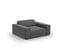 Fauteuil "jodie", 1 Place, Gris Foncé, Tissu Structurel