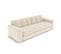 Canapé "justin", 3 Places, Beige Clair, Tissu Structurel