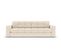 Canapé "justin", 3 Places, Beige Clair, Tissu Structurel