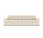 Canapé "justin", 4 Places, Beige Clair, Tissu Structurel