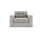 Fauteuil "justin", 1 Place, Gris Clair, Tissu Structurel