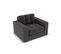 Fauteuil "justin", 1 Place, Gris Foncé, Tissu Structurel