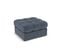 Pouf "justin", 1 Place, Bleu Foncé, Tissu Structurel