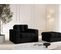 Pouf "justin", 1 Place, Noir, Tissu Structurel