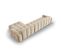 Canapé D'angle Droit "kendal", 5 Places, Beige Clair, Velours