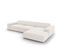 Canapé D'angle Droit "jodie", 4 Places, Beige Clair, Tissu Structurel