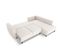 Canapé D'angle Droit Convertible "caro", 5 Places, Beige Clair, Tissu Structurel