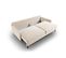 Canapé Convertible Avec Coffre De Rangement "scott", 3 Places, Beige Clair, Velours