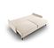 Canapé Convertible Avec Coffre De Rangement "scott", 3 Places, Beige Clair, Velours