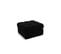 Pouf "justin", 1 Place, Noir, Velours