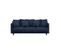 Canapé Droit Fixe 4 Places Constance - Tissu Bleu Classique - L 212 X P 93 Cm