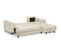 Canapé D'angle Droit Convertible 4 Places En Velours Côtelé Beige - Marceau