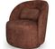 Fauteuil En Tissu Bouclette Terracotta - Rondo