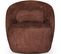 Fauteuil En Tissu Bouclette Terracotta - Rondo