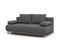 Banquette Convertible 3 Places Mika Tissu Gris Coffre De Rangement L 192 X H 84 X P 93 Cm