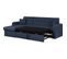 Canapé D'angle Convertible/réversible 3 Places Roman - Tissu Bleu Foncé - L235 X H81 X P 85/153 Cm