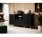 Buffet Design Noir 150 Cm 2portes 1 Tiroir Gustave