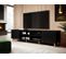 Meuble TV Design Noir 200 Cm Gustave