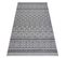 Tapis Sizal Sion Zigzag, Diamants Boho 22168 Tissé à Plat Noir / Ecru 120x170 Cm