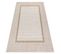 Tapis Sizal Sion Cadre 21782 Tissé à Plat Ecru / Beige 160x220 Cm