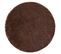 Tapis De Lavage Moderne Lapin Circle Shaggy, Antidérapant Ivoire / Chocolat Cercle 100 Cm