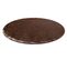 Tapis De Lavage Moderne Lapin Circle Shaggy, Antidérapant Ivoire / Chocolat Cercle 100 Cm