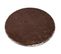 Tapis De Lavage Moderne Lapin Circle Shaggy, Antidérapant Ivoire / Chocolat Cercle 100 Cm