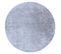Tapis De Lavage Moderne Lapin Circle Shaggy, Antidérapant Gris / Ivoire Cercle 80 Cm