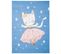 Tapis Enfant Bébé Bleu Rose Blanc Chaton 120 X 170 Cm Jolly