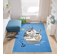 Tapis Enfant Bébé Bleu Gris Blanc Jaune Ourson Bateau 120 X 170 Cm Jolly