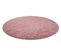 Tapis Soffi Cercle Shaggy 5cm Rose Cercle 120 Cm