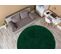 Tapis Soffi Cercle Shaggy 5cm Bouteille Verte Cercle 100 Cm