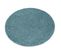 Tapis Soffi Cercle Shaggy 5cm Bleu Cercle 80 Cm