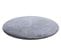 Tapis De Lavage Moderne Lapin Circle Shaggy, Antidérapant Noir / Ivoire Cercle 160 Cm