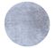 Tapis De Lavage Moderne Lapin Circle Shaggy, Antidérapant Gris / Ivoire Cercle 160 Cm