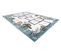 Tapis Fun Hop Pour Enfants, La Marelle, Animaux Bleu 180x270 Cm