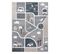 Tapis Fun Strade Pour Enfants, Rue, Ville Gris 140x190 Cm