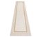 Tapis Sizal Sion Le Tapis De Couloir, Cadre 21782 Tissé à Plat Ecru / Beige 60x250 Cm