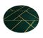 Tapis Emerald Exclusif 1012 Cercle - Glamour, Élégant Marbre, Géométrique Bouteill Cercle 120 Cm