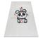 Tapis Lavable Bambino 1129 Panda Pour Les Enfants Antidérapant - Crème 120x170 Cm