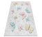 Tapis Lavable Bambino 1610 Papillons Pour Les Enfants Antidérapant - Crème 80x150 Cm