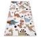 Tapis Fun Dino Pour Enfants Dinosaures Crème 140x190 Cm