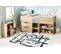 Tapis Lavable Bambino 2223 Ruelles, Voitures Pour Les Enfants Antidérapant - Crème 80x150 Cm