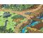 Tapis Rebel Roads Dino World 29 Dinosaures, Antidérapant Pour Enfants - Gris / Vert  95x133 Cm